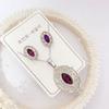 Set de Collar y Pendientes de Acero de Titanio de Alta Calidad, Nuevo Estilo Europeo y Americano, de Venta Caliente Transfronteriza, Joyería de Concha Genuina para Mujer, Precio Especial, Entrega Directa