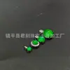Colgante de Huevo de Paloma de Calcedonia Verde Hielo Incrustado Plateado al por Mayor, Colgante de Ágata Verde Sol Gota de Agua Jade, Suministro para Transmisión en Vivo