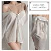 Camisón sexy Mi Ke con malla y hombros descubiertos, pijama transparente con espalda descubierta, ropa sexy 8528