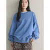 Moletom Louvre Primavera Cedo Novo Estilo Coreano Relaxado Básico Silhueta Leve como Ar com Caimento Tridimensional Top Casual para Mulheres
