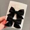 Par de Grampos de Cabelo Laço Infantil Menina Coreana Bebê Princesa Lateral Grampo Fofo Acessórios de Cabelo Adorno de Cabeça para Mulheres