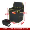 Bolsa de Cintura para Carpintería, Bolsa de Herramientas para Obra, Lona Engrosada, Negra, Almacenamiento Multifuncional, Bolsa de Tela Resistente al Desgaste para Electricista, Riñonera, Bolsillo para Clavos