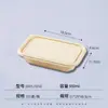 Caixa de Almoço Descartável Biodegradável com Vários Compartimentos, Caixa de Embalagem para Viagem Feita de Amido de Milho Espessado para Refeições Bento