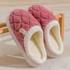 Pantuflas de algodón para mujer en otoño e invierno, para uso en casa en interiores, de suela gruesa, antideslizantes, cálidas, pantuflas de felpa, para pareja, de hombre, de invierno