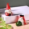 Pequenos Presentes de Natal, Artesanato de Velhinhos Sem Rosto de Natal, Enfeites Fofos Feitos à Mão, Enfeites Fofos de Resina para Mesa