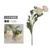 Flores Artificiales Fotografía de Estudio Accesorios Flor de Loto de Tres Cabezas Casa Modelo Decoración Suave Peonía Flores Falsas