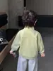 Q203 Ropa de Otoño para Niños Sudadera Nuevo Estilo Moda Fresca Infantil Capa Interior Ropa Exterior Top Ropa de Niño Capa Base Casual