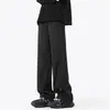 Pantalones para Hombre Enbu Primavera y Otoño Nuevo Estilo Pantalones de Trabajo para Adolescentes Casual Sueltos Rectos de Pierna Ancha Pantalones Largos para Hombre