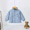 Jaqueta corta-vento refletiva infantil para meninos e meninas, primavera e outono, gola alta, zíper, à prova de vento, peça externa versátil, top para bebês ao ar livre