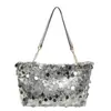 Bolso de Axila de Diseño de Nicho para Mujer 2026 Nuevo Bolso Cruzado de Hombro con Lentejuelas de Primavera Moderno Elegante Bolso de Hombro