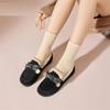 Sapatos Peludos para Mulheres no Inverno, Sapatos Birkenstock Retrô, Calçados de Solado Plano para Uso Externo, Mocassins de Calçar, Sapatos de Algodão Quentes com Forro de Lã, Sapatos Gorro