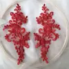 Ribete de Encaje Floral Bordado para Vestidos de Mujer, Vestidos de Novia, Disfraces de Espectáculo, Accesorios de Ropa, Flores Decorativas para Ropa DIY