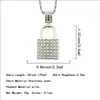 Nuevos Productos Accesorios Personalidad Moda Forma de Candado Collar Colgante Diamante Ropa para Hombres y Mujeres Colgante
