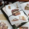 Série Crepúsculo Encontra na Estrada Pacote de Adesivos para Pets Material para Caderno Base Decorativa Colagem Retro Europeu