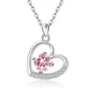 Comércio Exterior Transfronteiriço Moissanita Prata Esterlina s925 1ct Colar de Amor Feminino Versátil Design de Nicho Pingente de Clavícula Amor