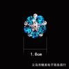 Nuevo estilo coreano con incrustaciones de diamantes, clip de guisantes de flor grande, hebilla para el cabello nupcial, clip hebilla para el cabello trenzado de niños, accesorios