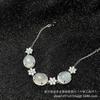 Al por mayor motor gas hielo a través de calcedonia verde plateada pulsera de lujo con diamantes completos ágata pulsera para mujer joyería