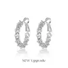Brincos de Pérola com Agulha de Prata Pura 999 para Mulheres 2025 Novos Populares Nicho Brincos de Luxo Leve Brincos de Argola Elegantes de Alta Gama