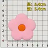 Goma Blanda de PVC Flores de Dibujos Animados Coloridas Accesorios para Fundas de Teléfono Móvil Bolsas Ropa Zapatos Accesorios Parches Decoraciones Colección