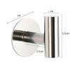 Gancho Autoadhesivo de Acero Inoxidable 304 para Baño, Inodoro, Gancho Individual, Gancho para Abrigo de Puerta, Gancho de Pared para Cocina, Transfronterizo