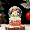 Casa de Biscoito de Natal Criativa Ornamento de Bola de Cristal Brilhante Papai Noel Bola de Vidro Decoração de Mesa Artesanato em Resina