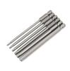 Easy Amoy Alargado Hexagonal S2 Viento Punta Hexagonal Cabeza de Punta Magnética Cabeza para Destornillador Neumático 1/4 Punta para Destornillador Eléctrico
