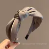 Diadema de Lazo para Mujer Frente Alta 2026 Nuevo Estilo Uso Diario Exterior Diadema de Borde Ancho Diadema para Lavarse la Cara Pinza para el Cabello Accesorio para el Cabello