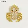 Wt-Mp310 Mundo Marino Tortuga Coral Cangrejo Pequeño Circonita Perla Artificial Incrustada Joyería DIY Accesorios Pequeños