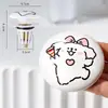 Tapón de Desagüe para Lavabo de Cerámica de Cachorro Lindo de Moda Núcleo de Rebote para Desagüe de Lavabo de Baño