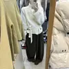 Diseño Grueso Casual y Versátil, Suéter Cómodo y Cálido para Mujer, Nuevo Top Holgado de Manga Larga para Otoño e Invierno (con cuerda para la cintura)