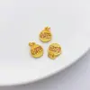 Accesorios de colgantes chapados en oro para pulseras y collares hechos a mano DIY, cuentas espaciadoras, materiales para cuerdas de mano, pulseras de cuentas, colgantes de amuleto de la fortuna en oro mate