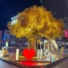 Árbol de Banyan Dorado Artificial, Árbol de los Deseos, Árbol del Dinero para Año Nuevo, Árbol Grande Artificial para Salas de Oración y Centros Comerciales, Árbol Falso para la Buena Fortuna