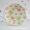 Plato de Cerámica de Año Nuevo Pez Saltando sobre el Dragón Carpa China Hogar Auspicioso Pulgada Vajilla Color Bajo Esmalte Retro Cocina Brocado