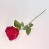 Rosa Simulada Rama Única Rosa de Terciopelo Regalo Día de San Valentín Flor de Boda Decoración para el Hogar Venta al por Mayor Alta Simulación