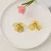 Moda Europeia e Americana Transfronteiriça Novos Brincos de Flor Acessível Luxo High-End Ouro Prata Pétala Elegante Brincos de Flor