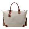 Bolsa de Lona Super Popular Transfronteiriça com Cores Contrastantes para Mulheres 2025 Nova Obra Commuter Portátil Bolsa Tote Retrô Versátil Bolsa Feminina