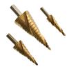 Broca Escalonada Espiral de Vástago Triangular Juego de Herramientas de Perforación para Carpintería Broca Escalonada Espiral de Metal para Ampliar Agujeros Mejora Espiral