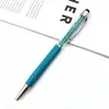 Atacado de fábrica metal cristal tela sensível ao toque caneta esferográfica reunião de negócios publicidade escritório presente comemorativo caneta impressão de logotipo