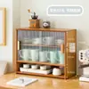 Juego de Té A prueba de Polvo Estante para Tazas de Agua Almacenamiento Estante Encimera Gabinete para Tazas Almacenamiento de Mesa Nuevo Soporte para Tazas Almacenamiento de Tazas Gabinete