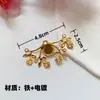 H6Yu Leque de Seda Artesanal Materiais e Acessórios DIY, Patches de Tecido, Cola, Moldura Decorativa, Decorações de Patches de Tecido, Patches de Acabamento de Borda, Dourado
