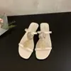 Chanclas Planas Estilo Coreano para Mujer, Calzado de Verano para Exteriores, Nuevo Modelo de Moda 2026, Perfectas para Combinar con Vestidos, Sandalias de Vacaciones