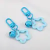 Llavero con Colgante de Campana de Estrella de Cinco Puntas de Colores Caramelo de Aleación Cubierta para Auriculares Decoración de Pareja