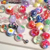Cuentas Pintadas a Mano Tulipán Conejo Fresa DIY Cuentas Hechas a Mano Accesorios de Joyería Huevo Pochado Infantil Cuentas Sueltas Cadena de Teléfono Móvil