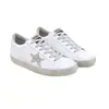 Zapatos de Cuero Genuino Envejecidos para Mujer 2026 Nuevos Versátiles para Todas las Estaciones Estilo Coreano Vintage Zapatos Blancos con Patrón de Estrella Zapatos Envejecidos para Hombres y Mujeres Parejas