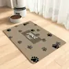 Tapete para Comida de Mascotas Temu Transfronterizo de Tierra de Diatomeas Impermeable Antideslizante para Perros y Gatos Resistente a la Suciedad y Fácil de Limpiar
