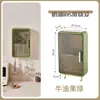 Soporte de Palillos para Cocina Montado en Pared Caja de Almacenamiento de Palillos con Tapa Jaula de Palillos a Prueba de Polvo Estante de Almacenamiento Multifuncional Doméstico con Drenaje de Agua
