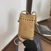 Bolsa de Mão Pequena Tendência Vazada para Mulheres, Nova Moda Verão 2026 Bolsa Transversal para o Dia a Dia, Bolsa Simples e Estilosa para Celular