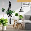 Vaso de flores Net Bolsa Jardinagem Greening Criativo Flower Pot Net Bag Tecido de algodão e cânhamo Corda Net Bag Carne Planta Cordão Cabide