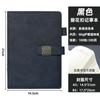Caderno personalizado com janela, grade e fivela, bloco de notas A5, diário, caderno para escritório, caderno de folhas soltas, personalização.