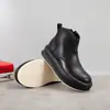 Botas de Cano Curto de Couro Bovino Masculinas Moda Outono e Inverno Casual Versátil Sola Grossa Aumento de Altura Botas Chelsea Masculinas Botas de Cano Curto de Couro Modernas